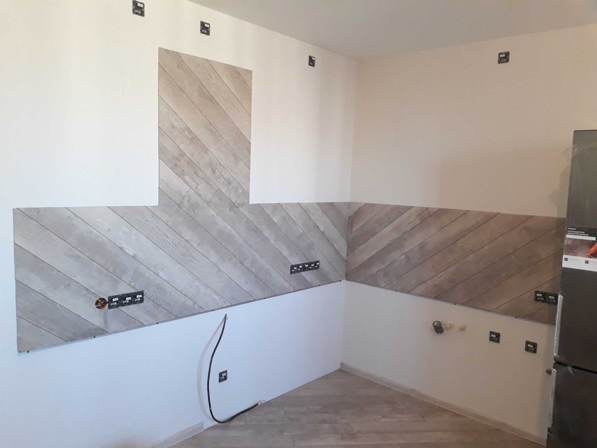 Кухонный фартук из ламината