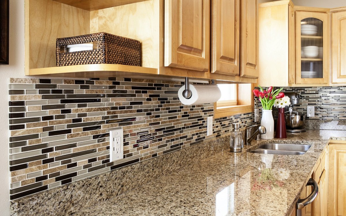 Мозаика плитка для кухни под дерево