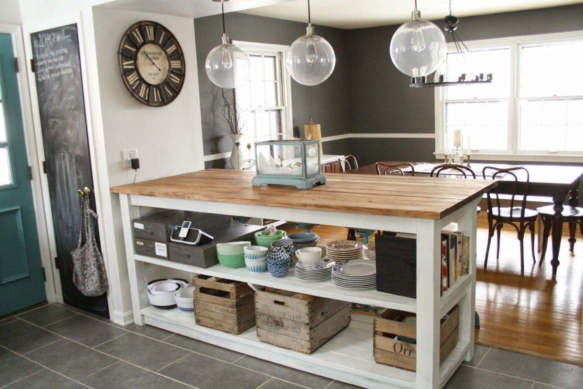 Кухонный гарнитур из паллет лофт