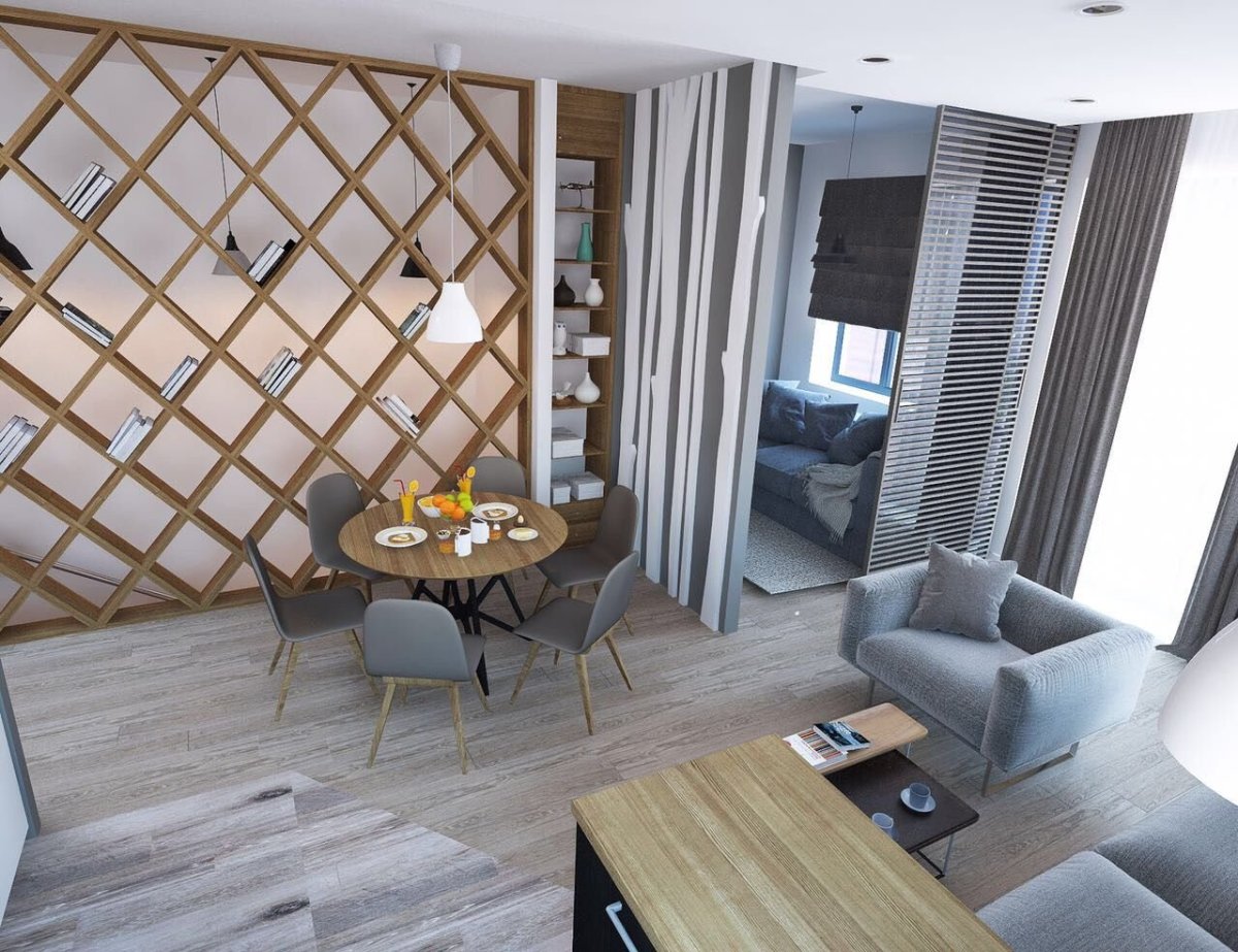 Решетчатые перегородки для зонирования