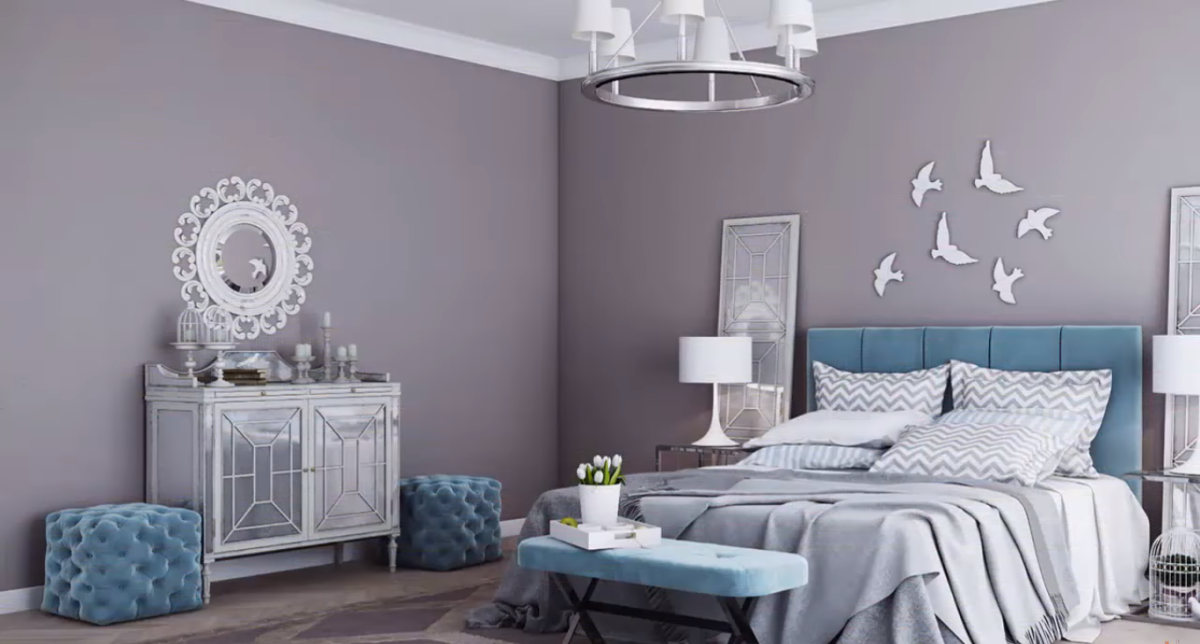 Пепельный цвет в интерьере