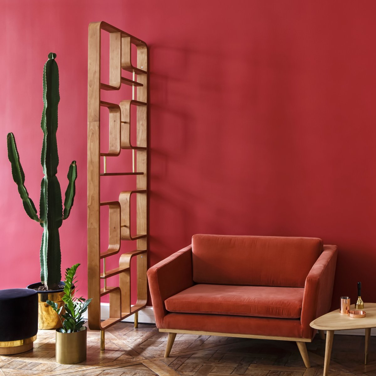 Оттенки красных стен в интерьере