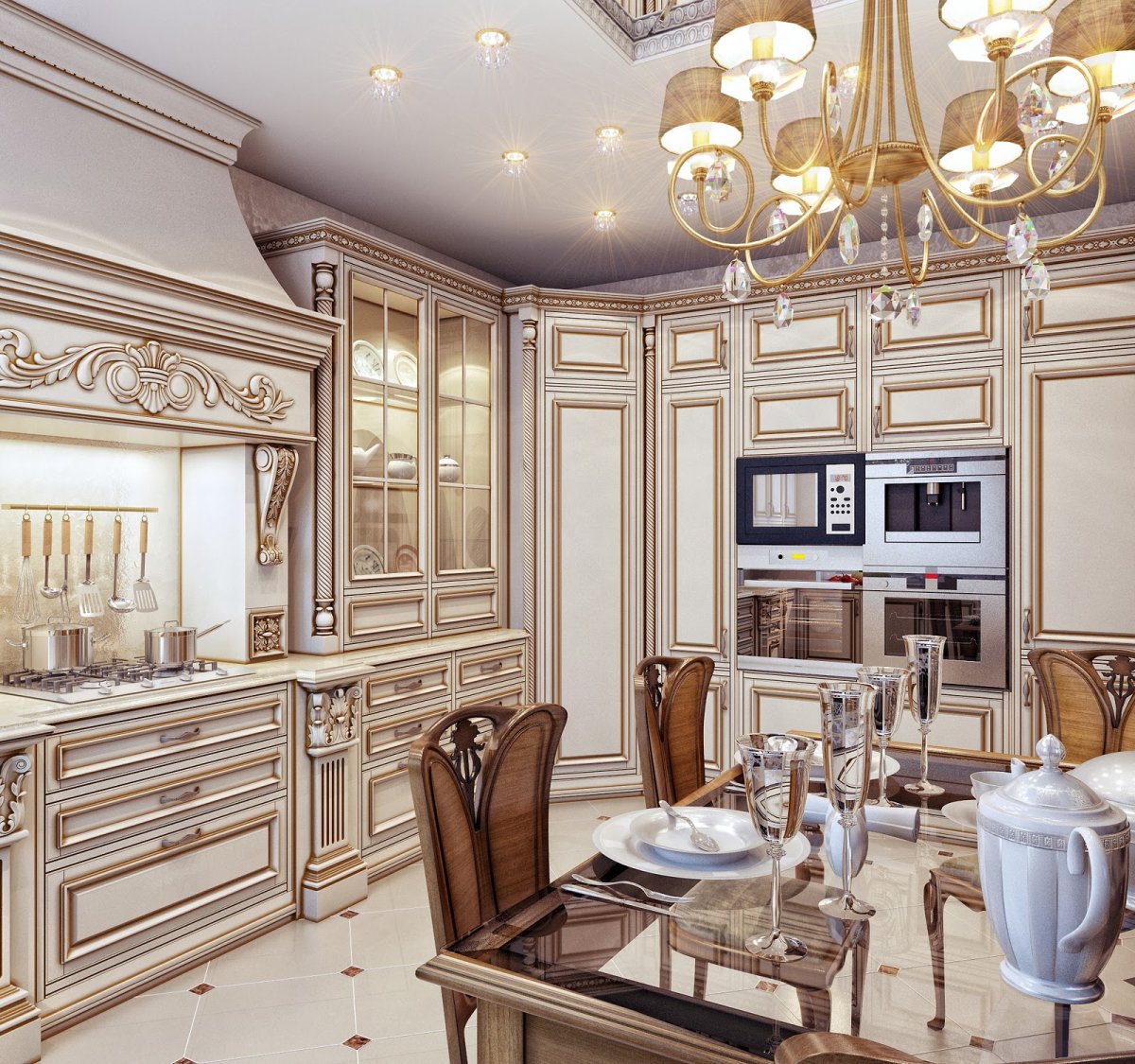 Кухня в стиле Ампир