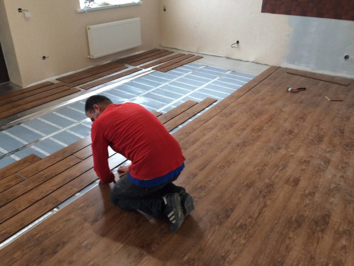 Инфракрасный пол под кварцвинил