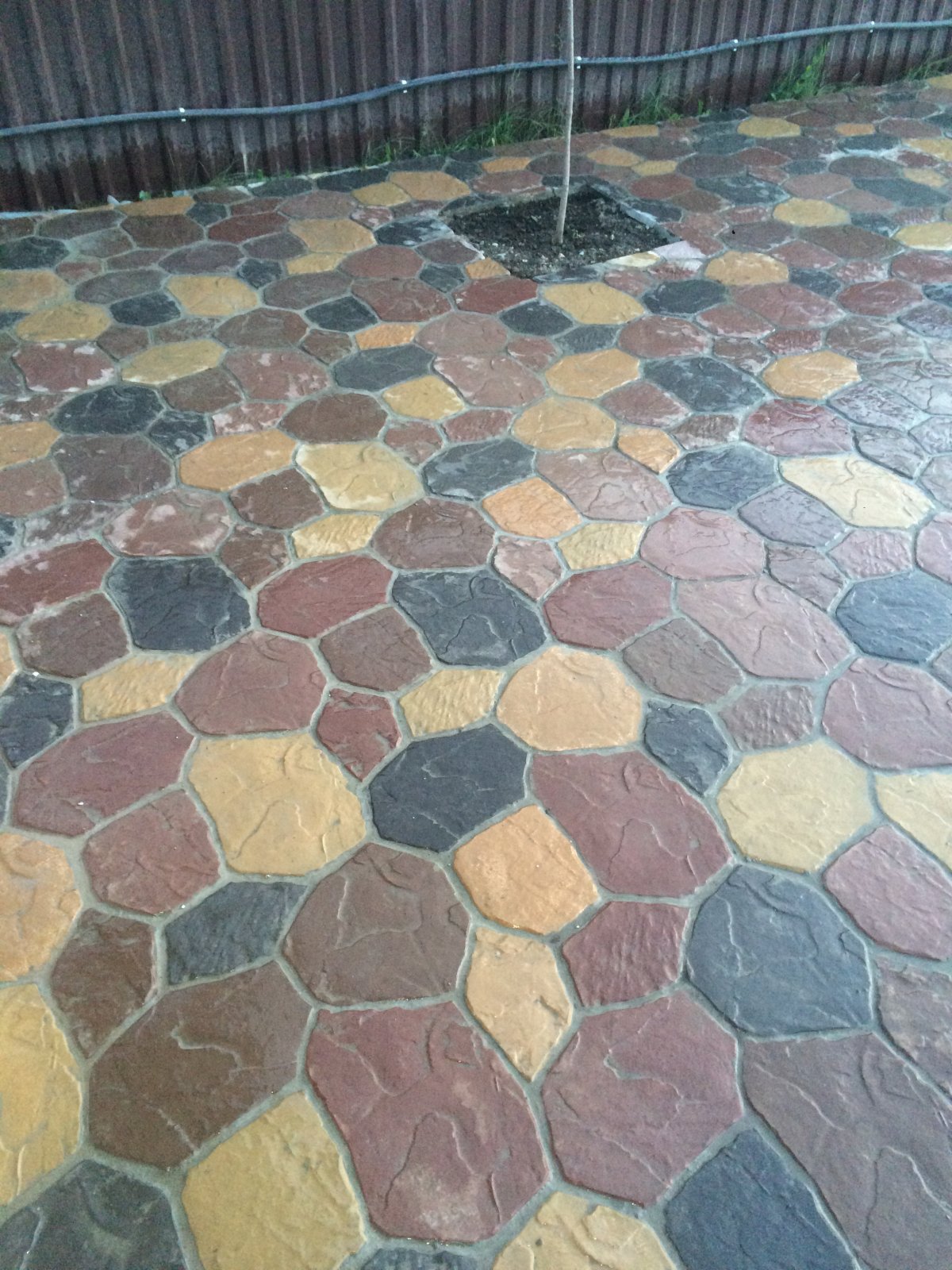 Тротуарная плитка каменный цветок Новосибирск