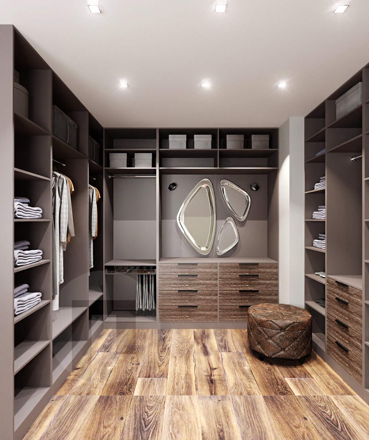 Гардеробная буквой п