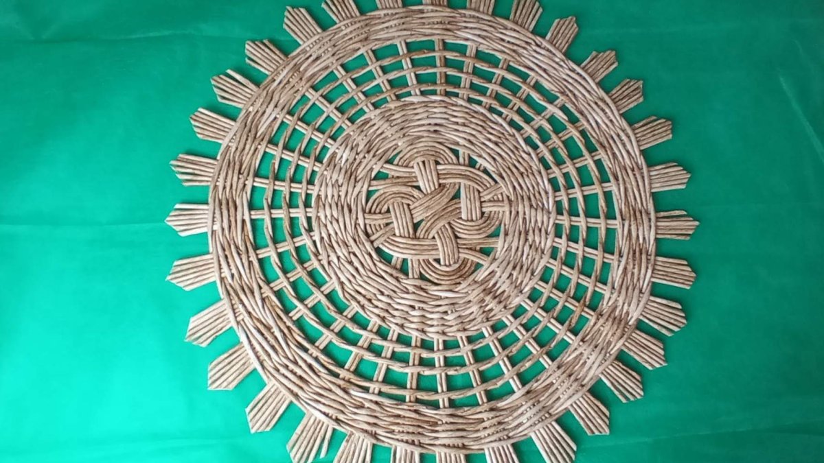 Плетение нитками панно