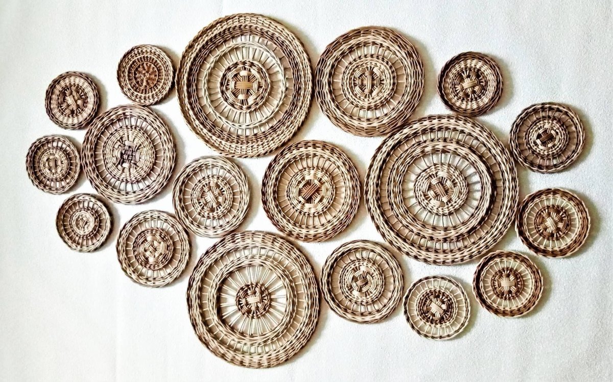 Плетеное панно на стену