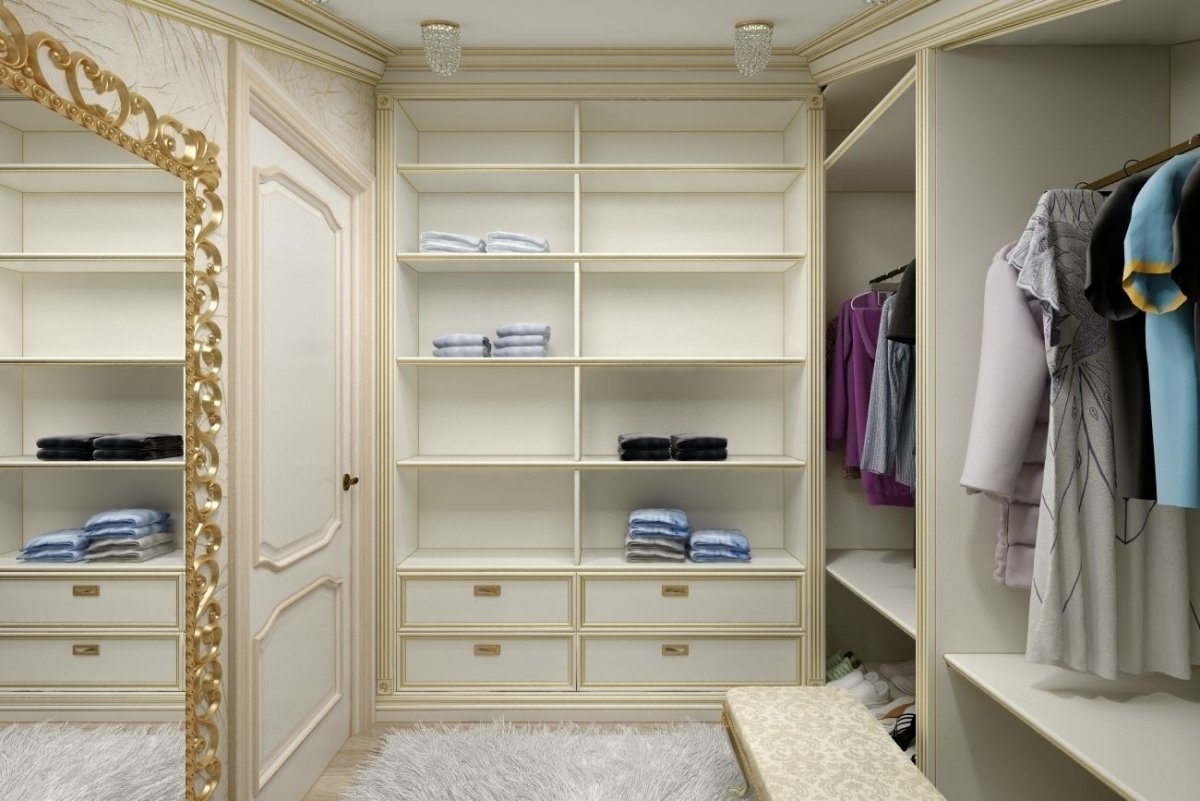 Гардеробная в маленькой комнате