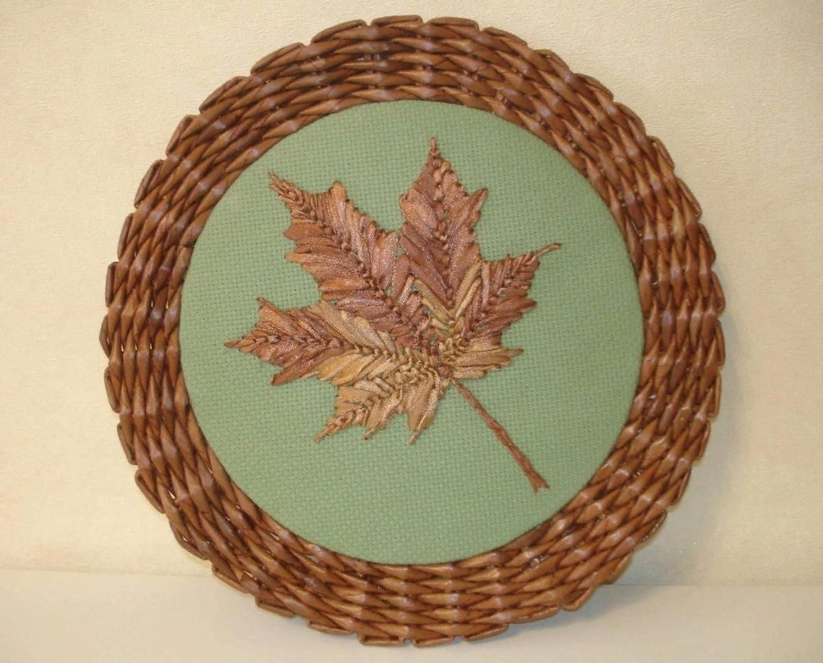 Плетеное панно