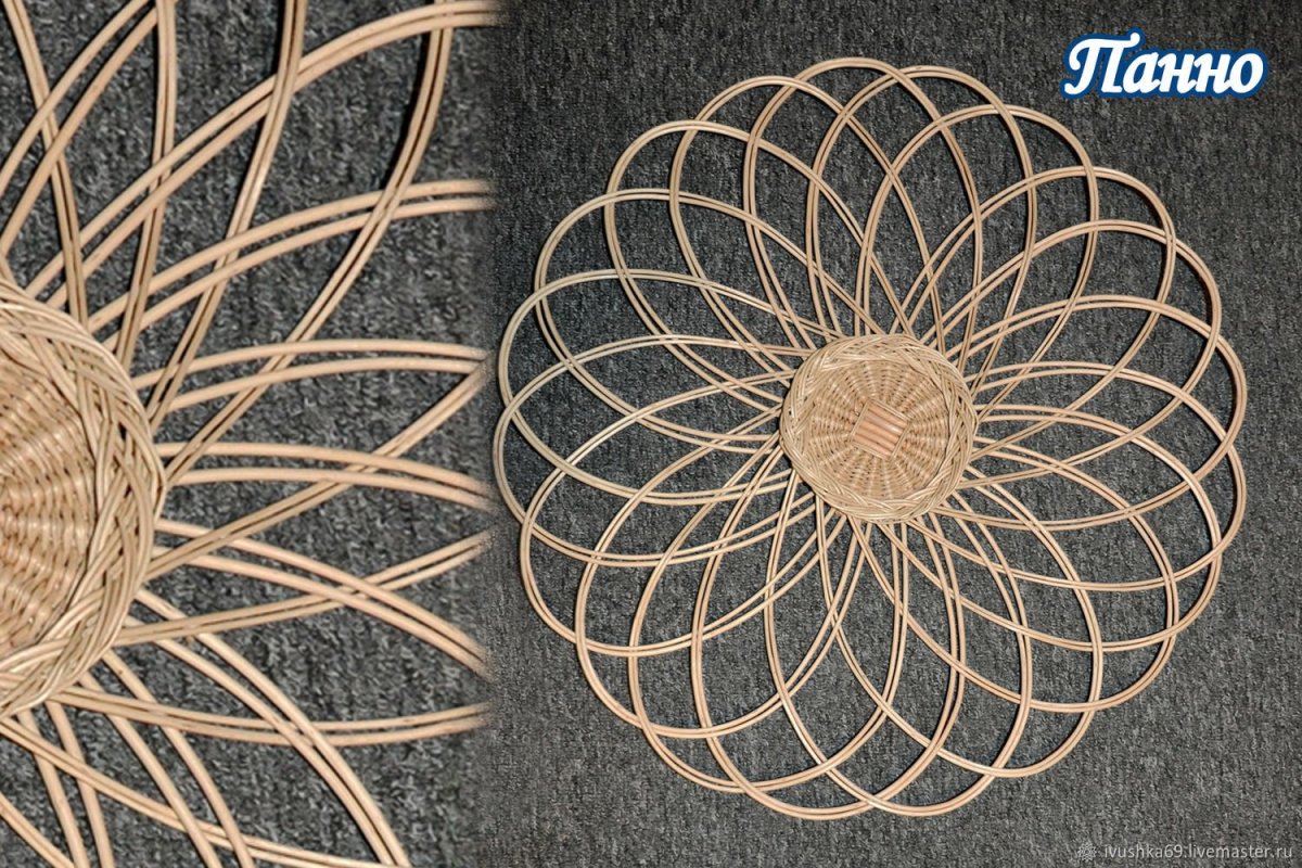 Плетеная основа для панно