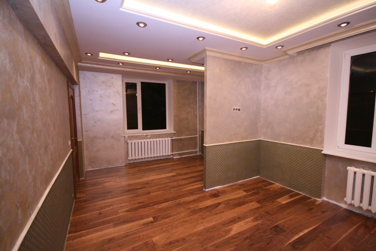 Декоративная штукатурка на пол стены