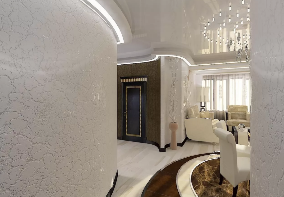 Гостиная 15кв венецианская штукатурка