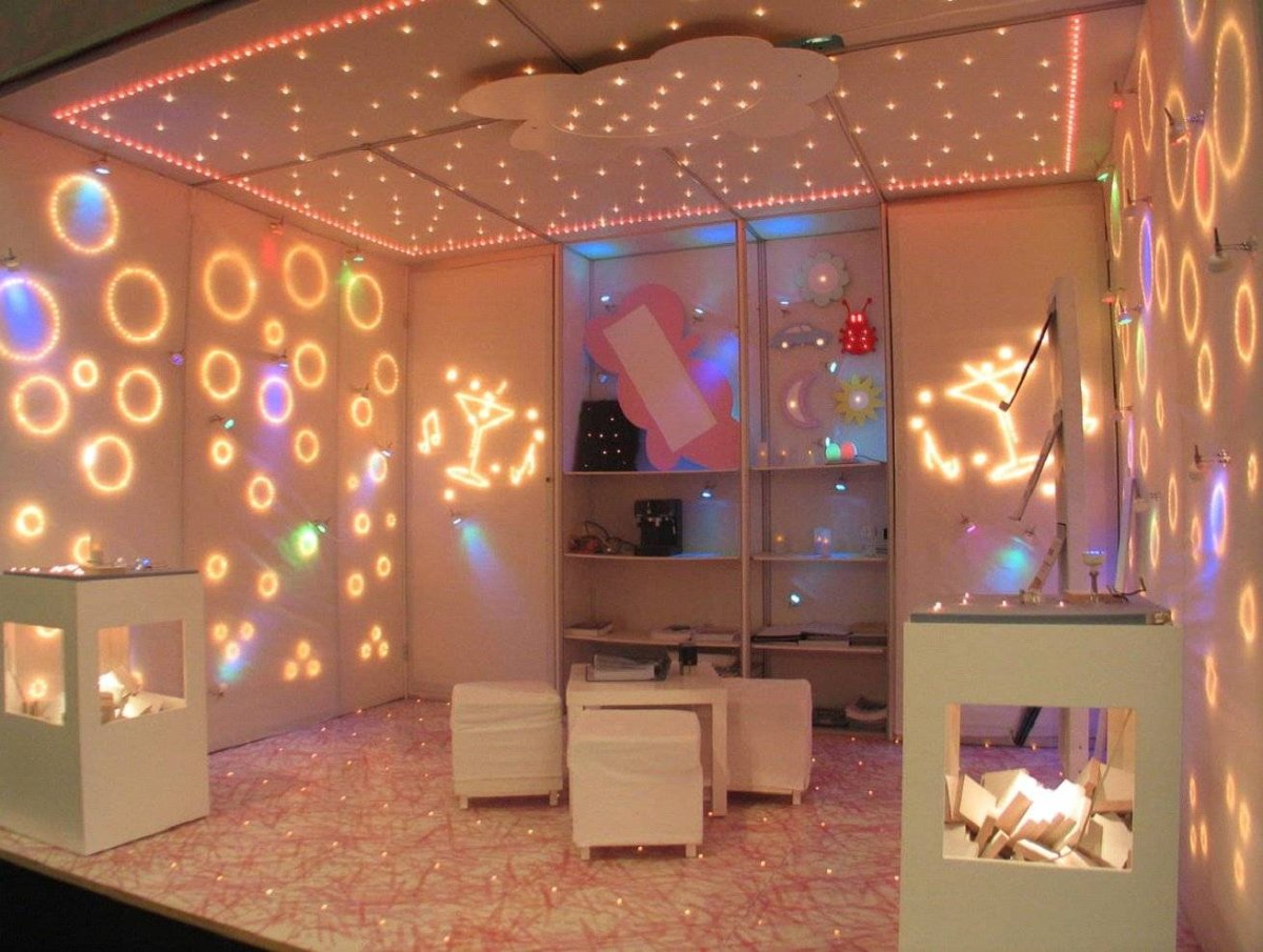 Светодиодная лента в комнате