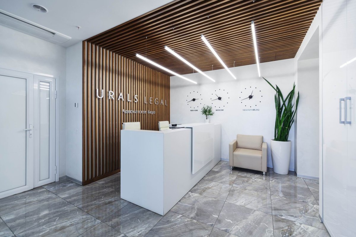 Реечные перегородки в офисе