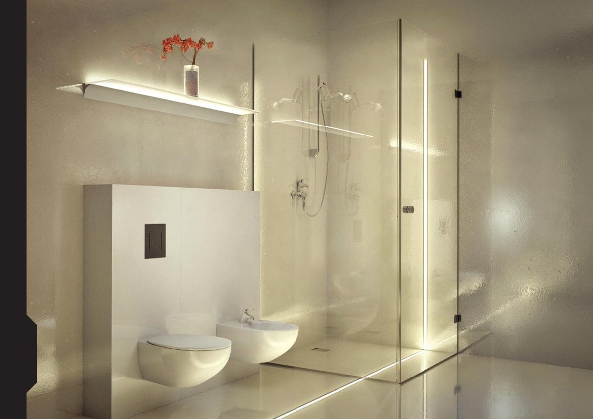 Подсветка в душевой