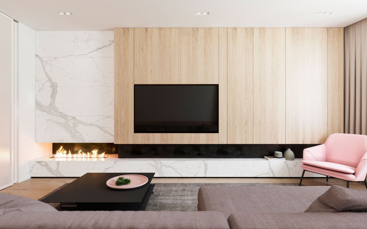 Телевизор в интерьере Минимализм