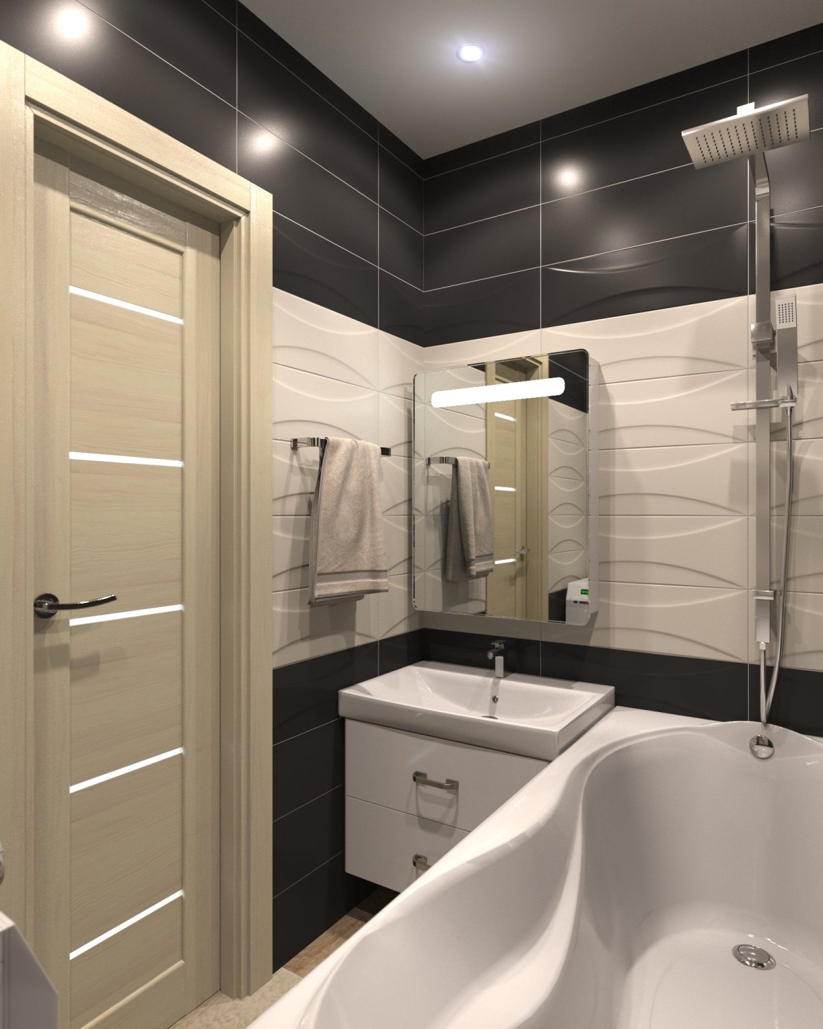 Дизайн ванной комнаты в панельном доме