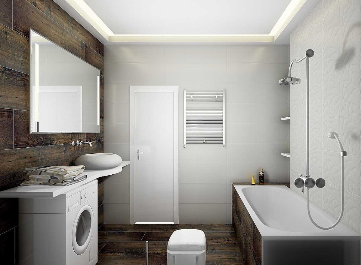 Маленькой ванной комнаты совмещенной с туалетом 2022