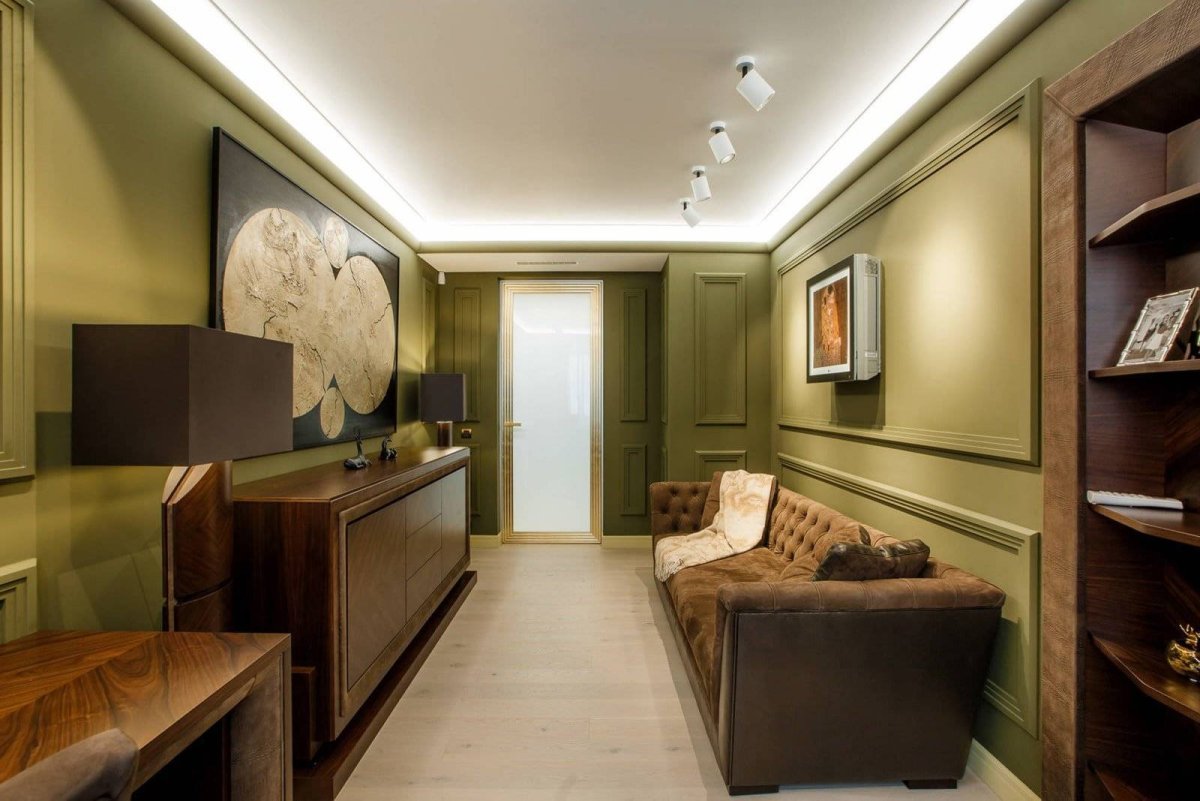 Длинная узкая гостиная