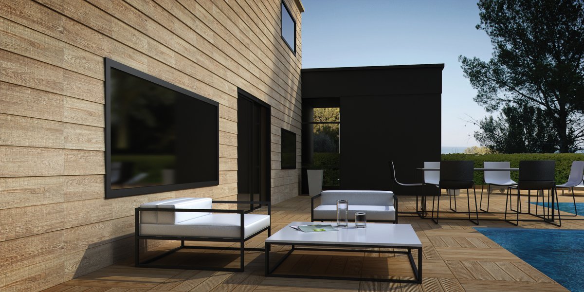 Фасадный керамогранит под дерево