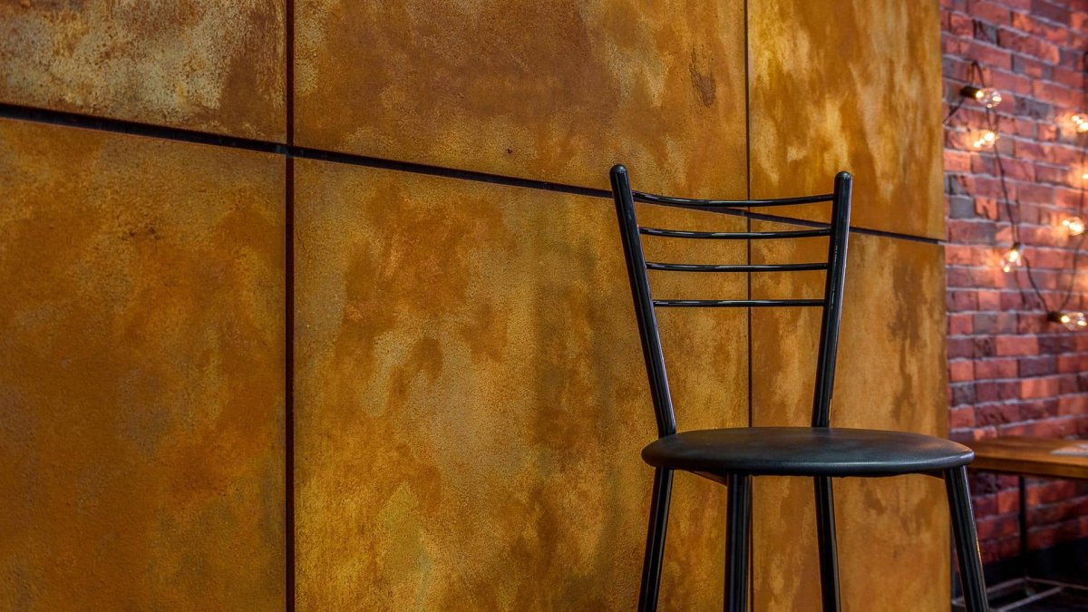 Декоративная штукатурка с эффектом металла