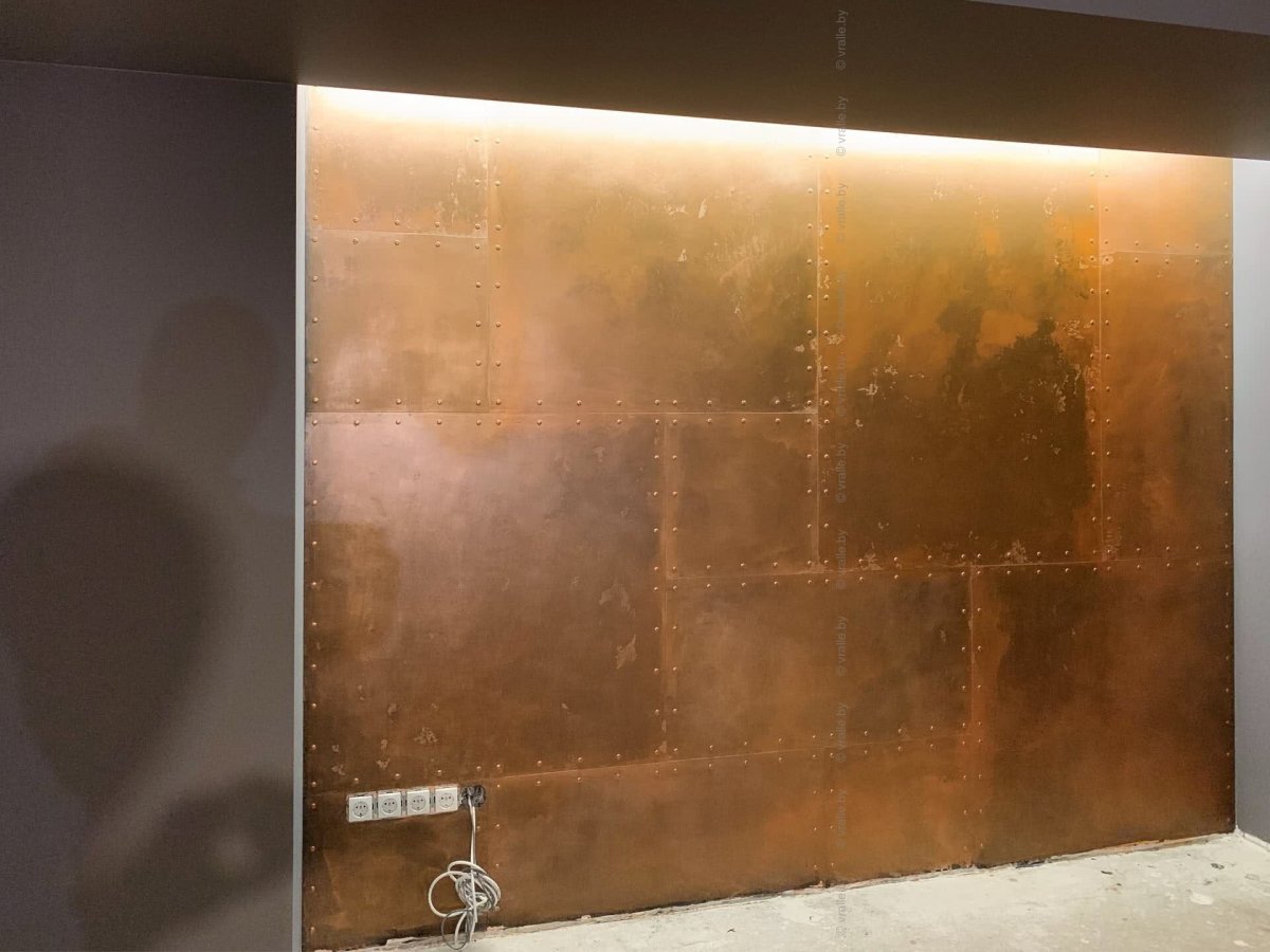 Декоративная штукатурка под ржавчину