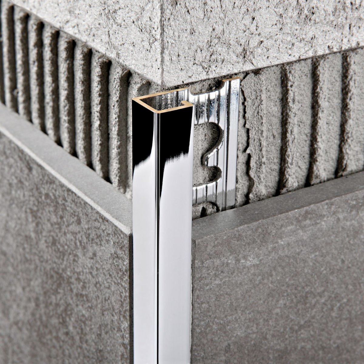 Профиль для кафеля алюминиевый гнущийся, 10х2700 мм, серебро пу13