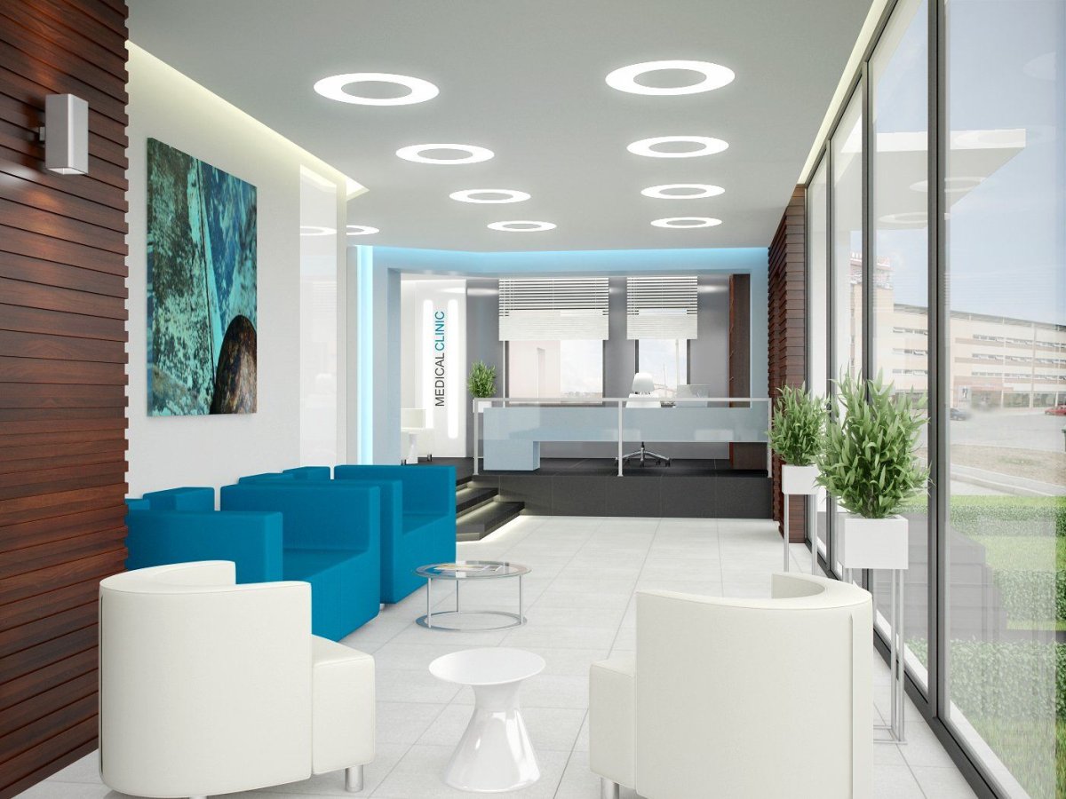 Интерьер клиники в современном стиле