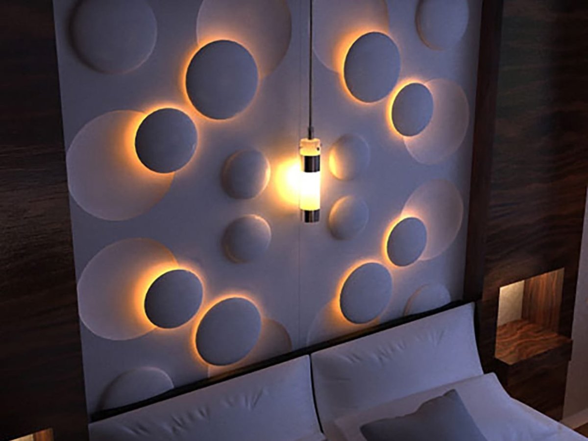 Декорация на стену с подсветкой