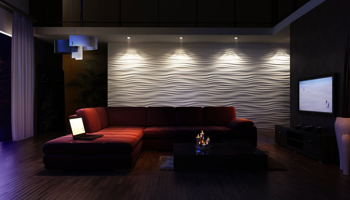 3д панели с подсветкой