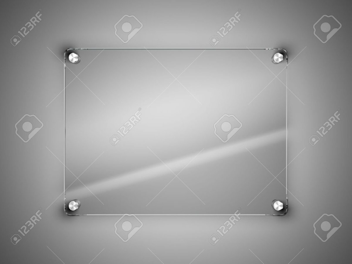 Стеклянная рамка для таблички