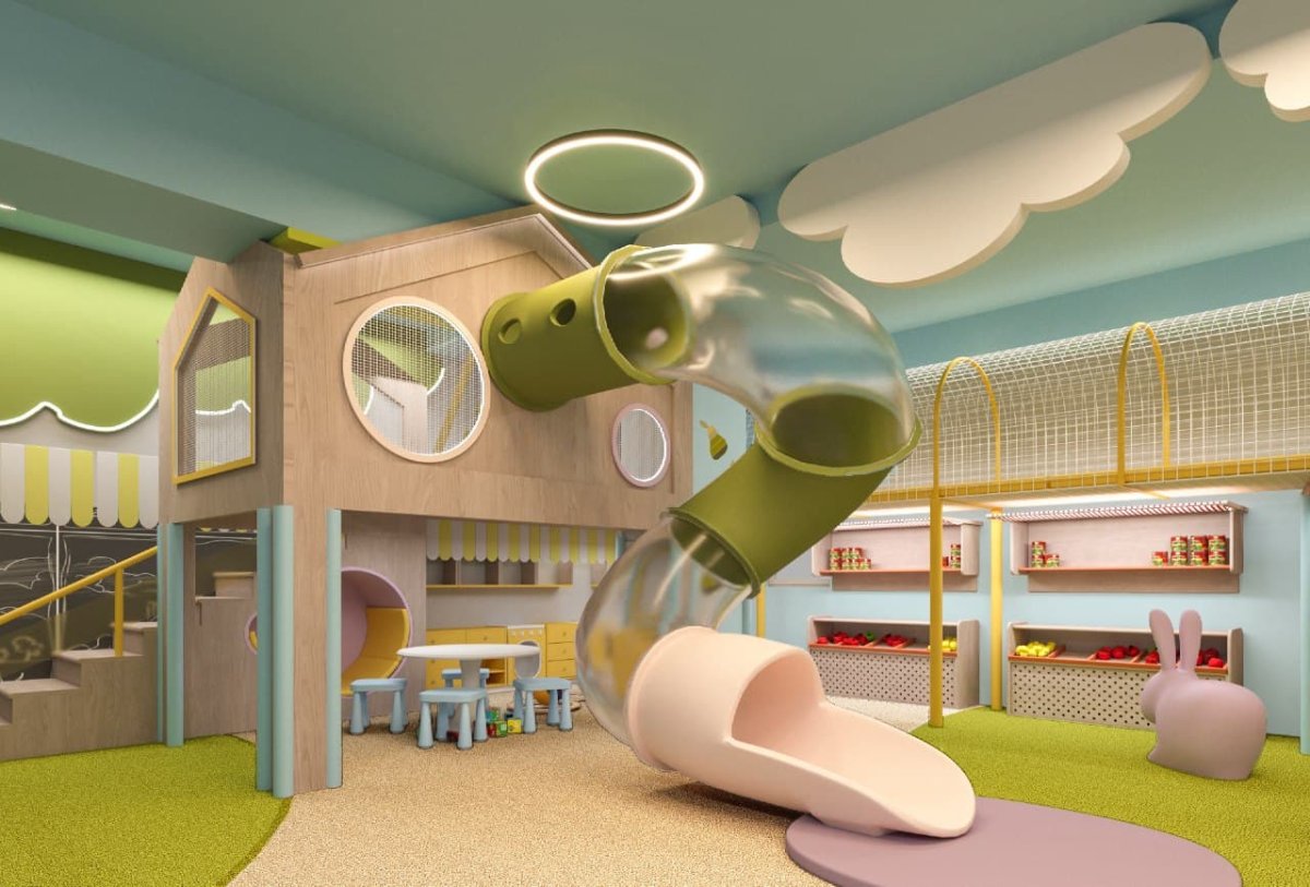 Концепт маленькой игровой комнаты