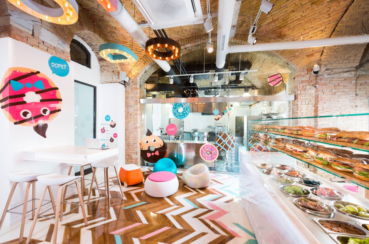 Пончики в ресторане