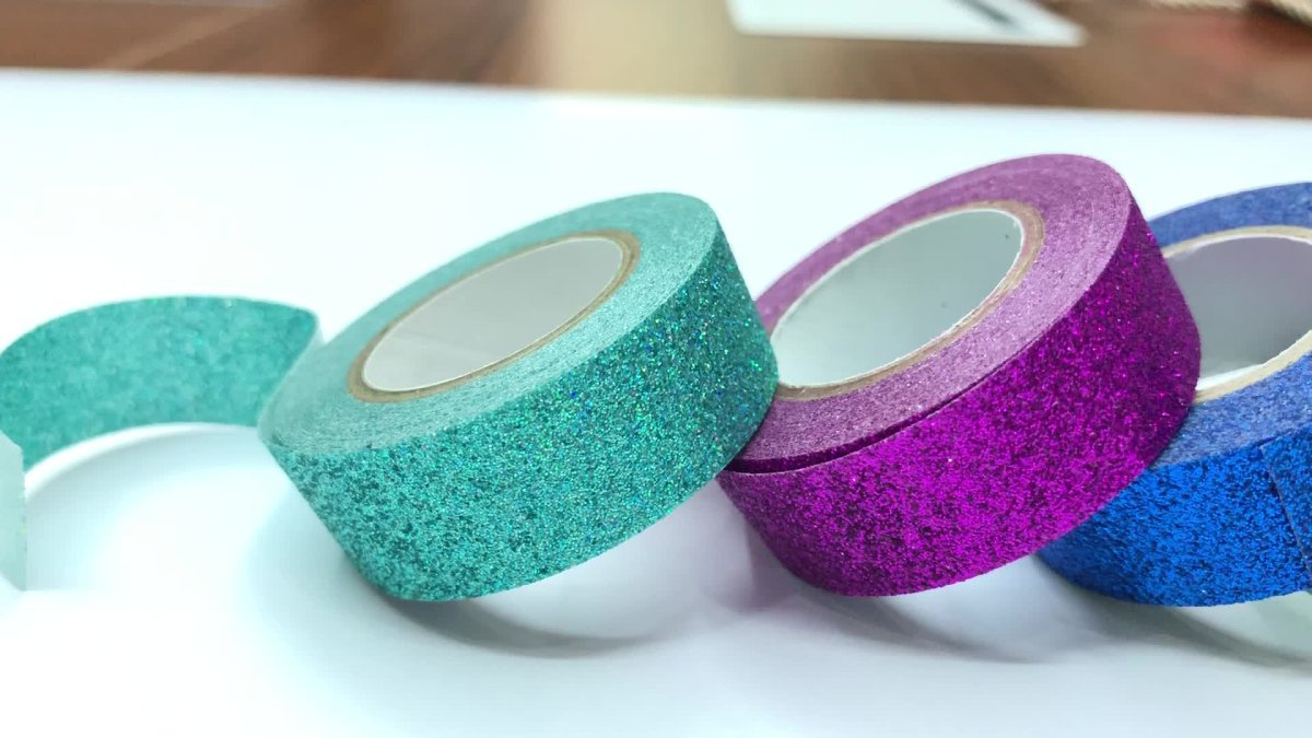 Клейкая лента много прозрачный цветной