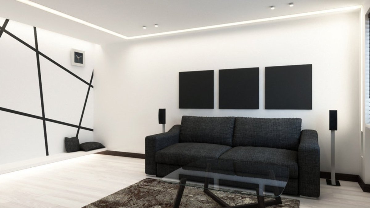 Отделка стен в стиле Минимализм