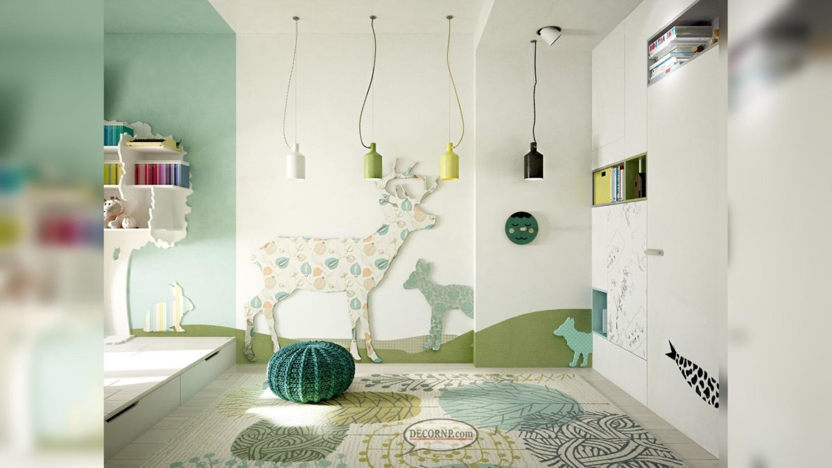 Оригинальные интерьеры детской комнаты