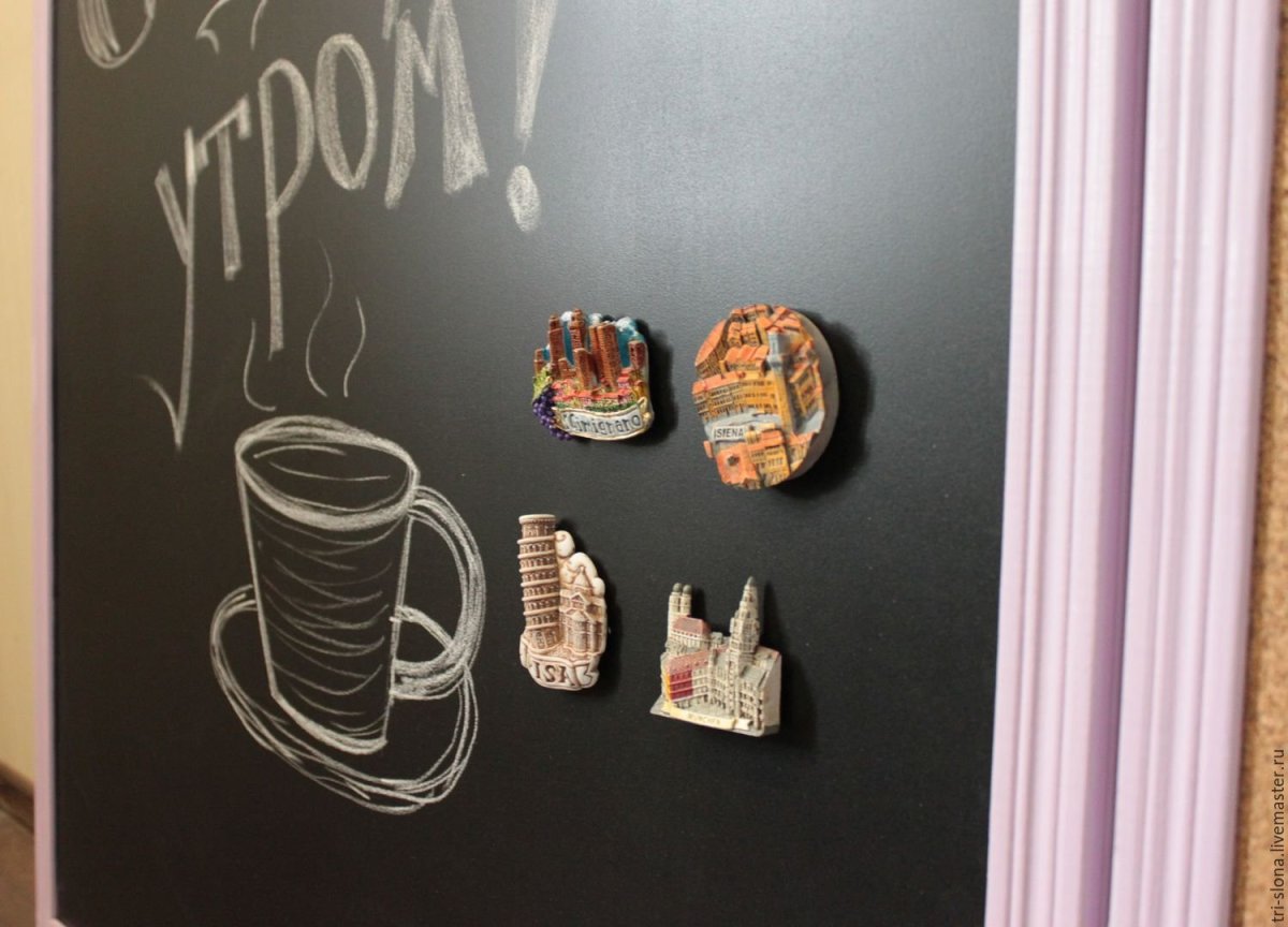 Доска для магнитиков из путешествий