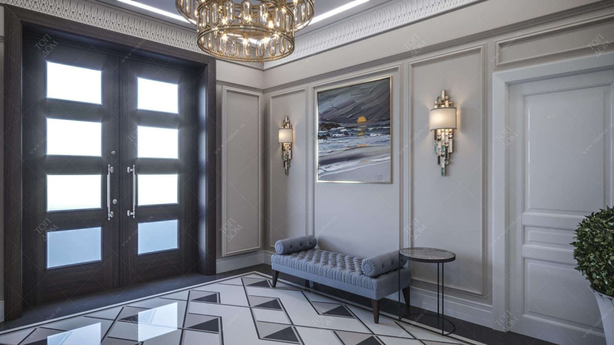 Зеркала в молдингах в интерьере