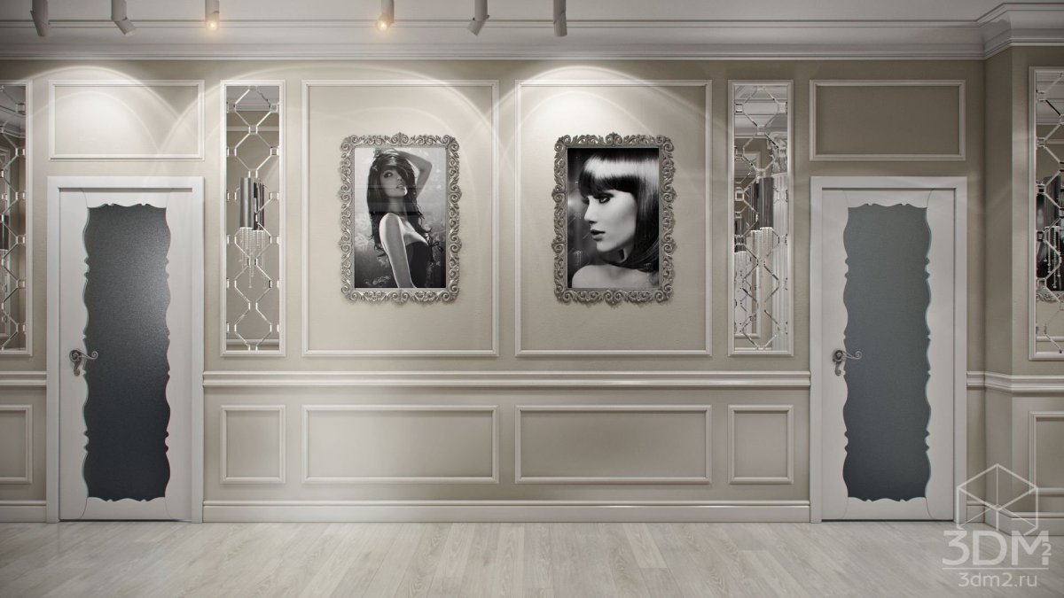 Раскладка молдингов на стене