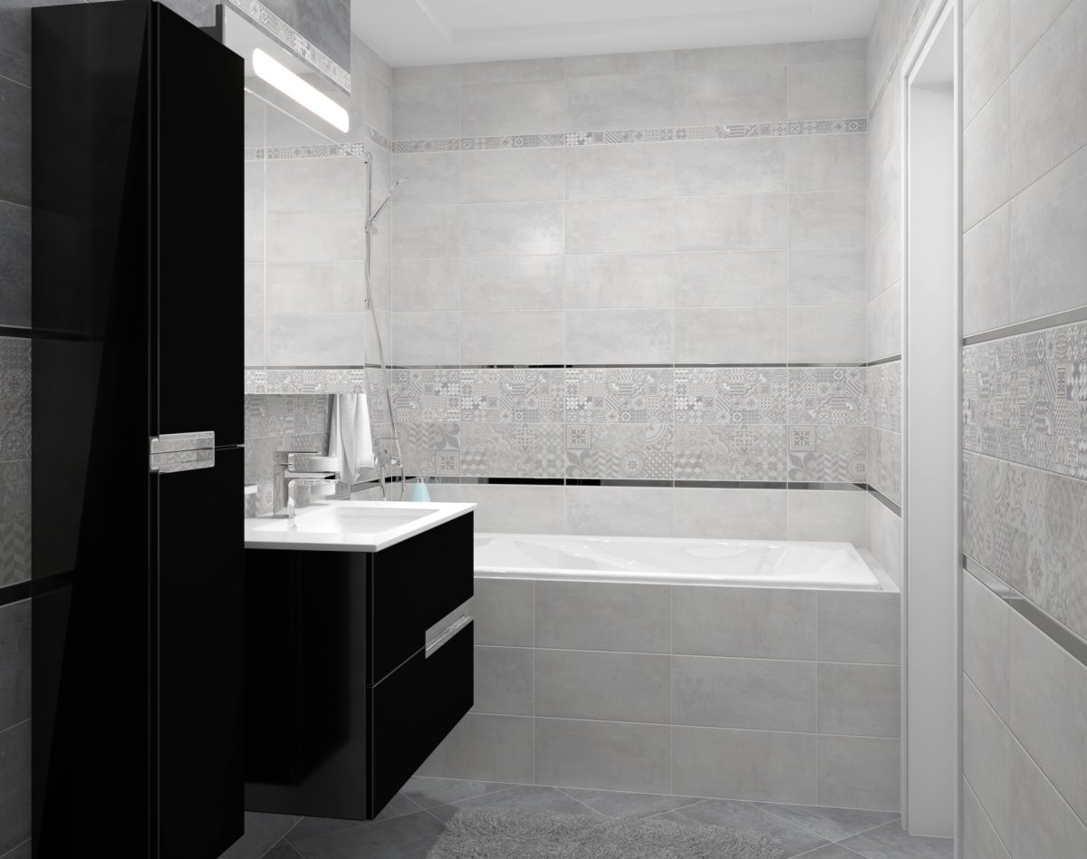 Плитка laparet Bastion серый