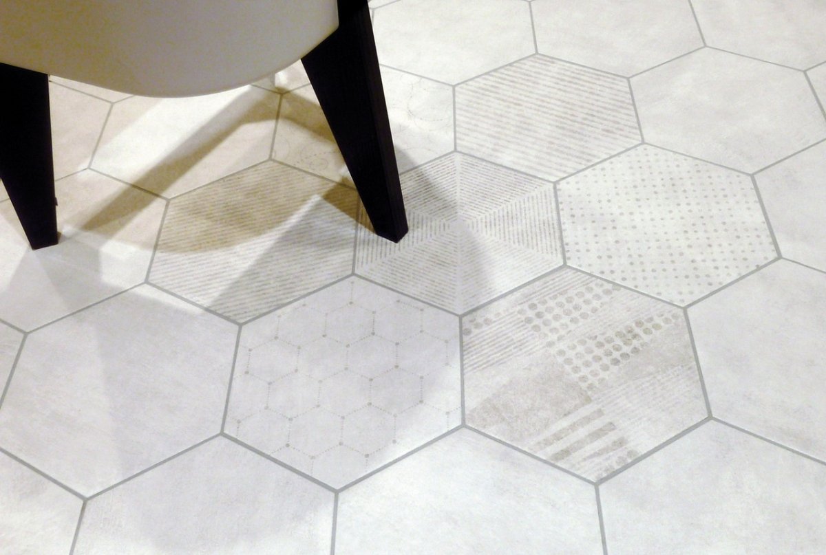 Керамогранит Docklands Hexagon White 24*27,7