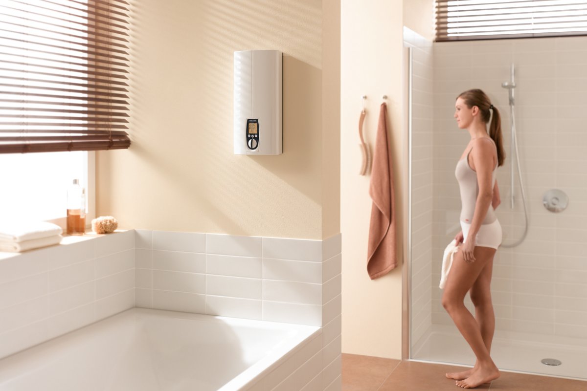 Проточный водонагреватель Stiebel Eltron в интерьере