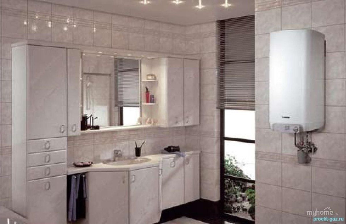 Ванная комната с котлом