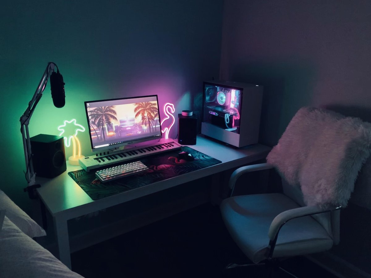 Игровое место геймера ps4