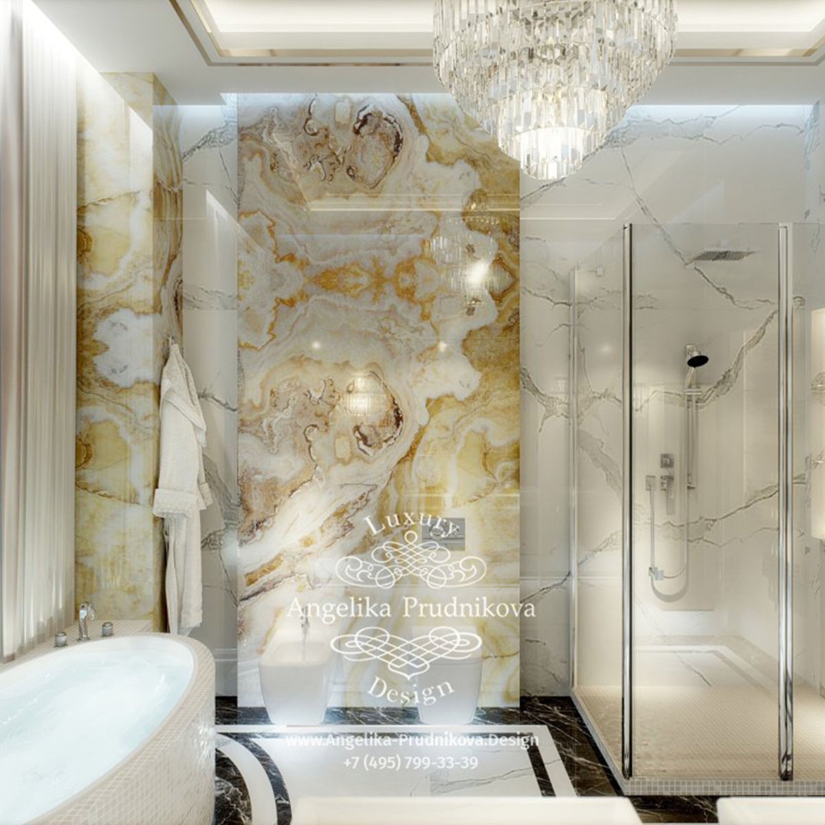 Ванна Оникс с мрамором