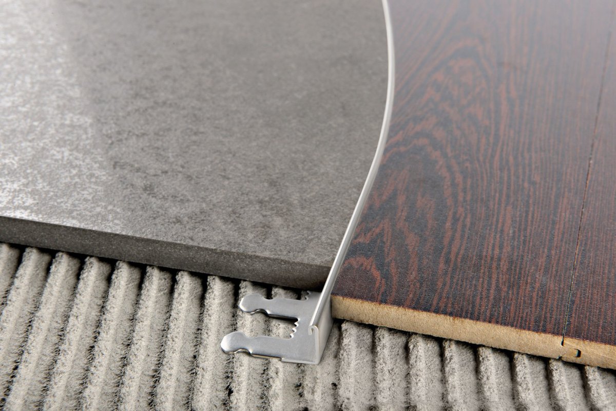 Профиль г-образный из нержавеющей стали PROTERMINAL curve