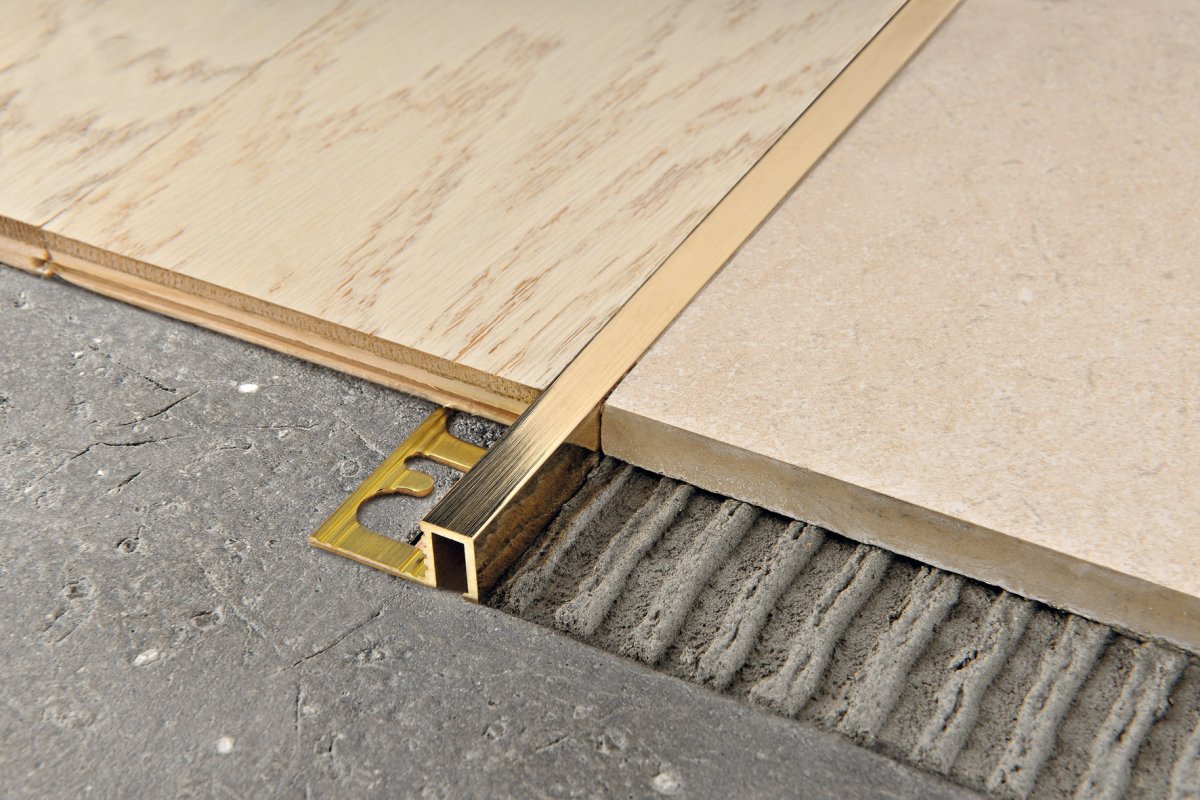 П-образный профиль PRFOL PROFINAL progress латунь полированная 2700 мм