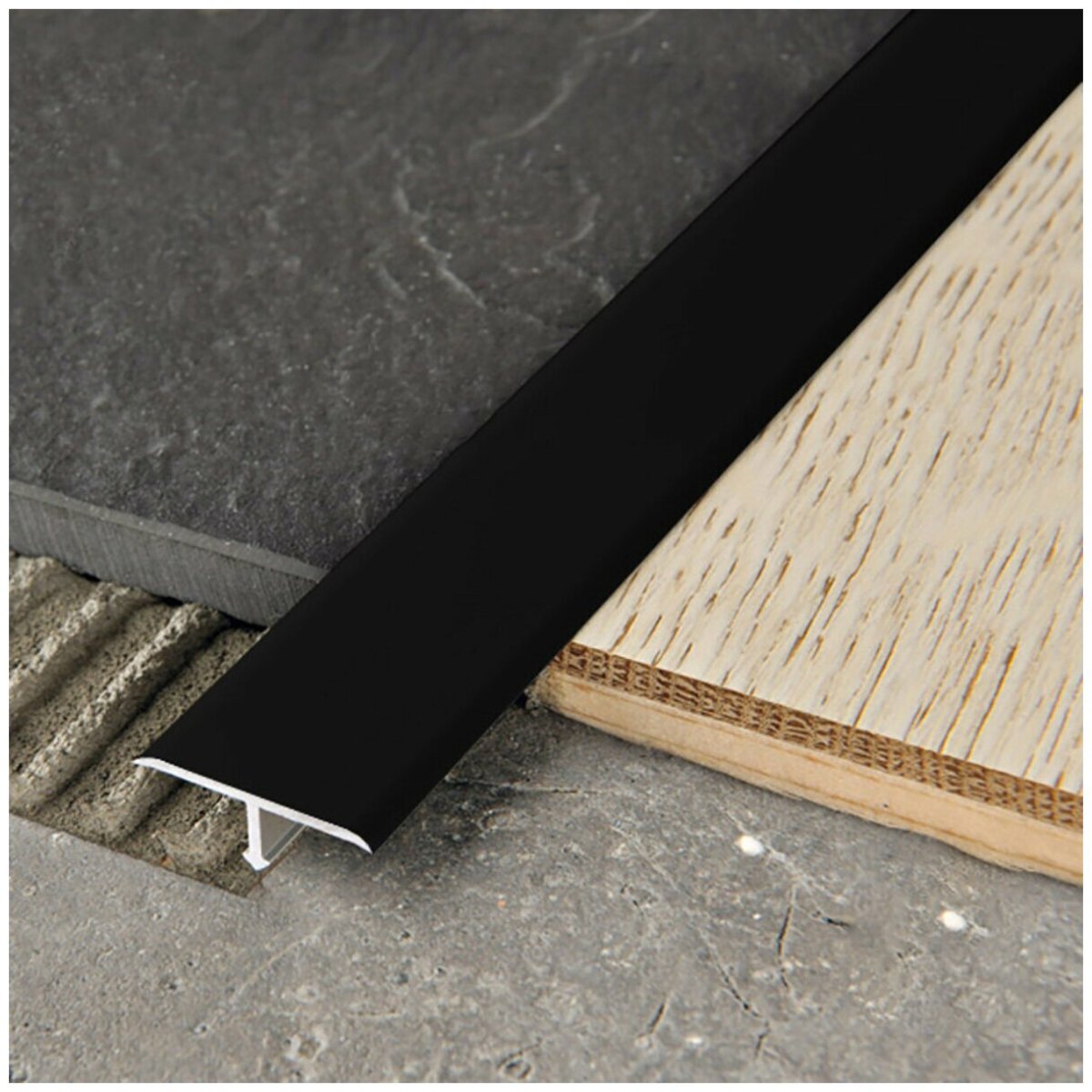 Порожек т-образный 26мм серебро браш