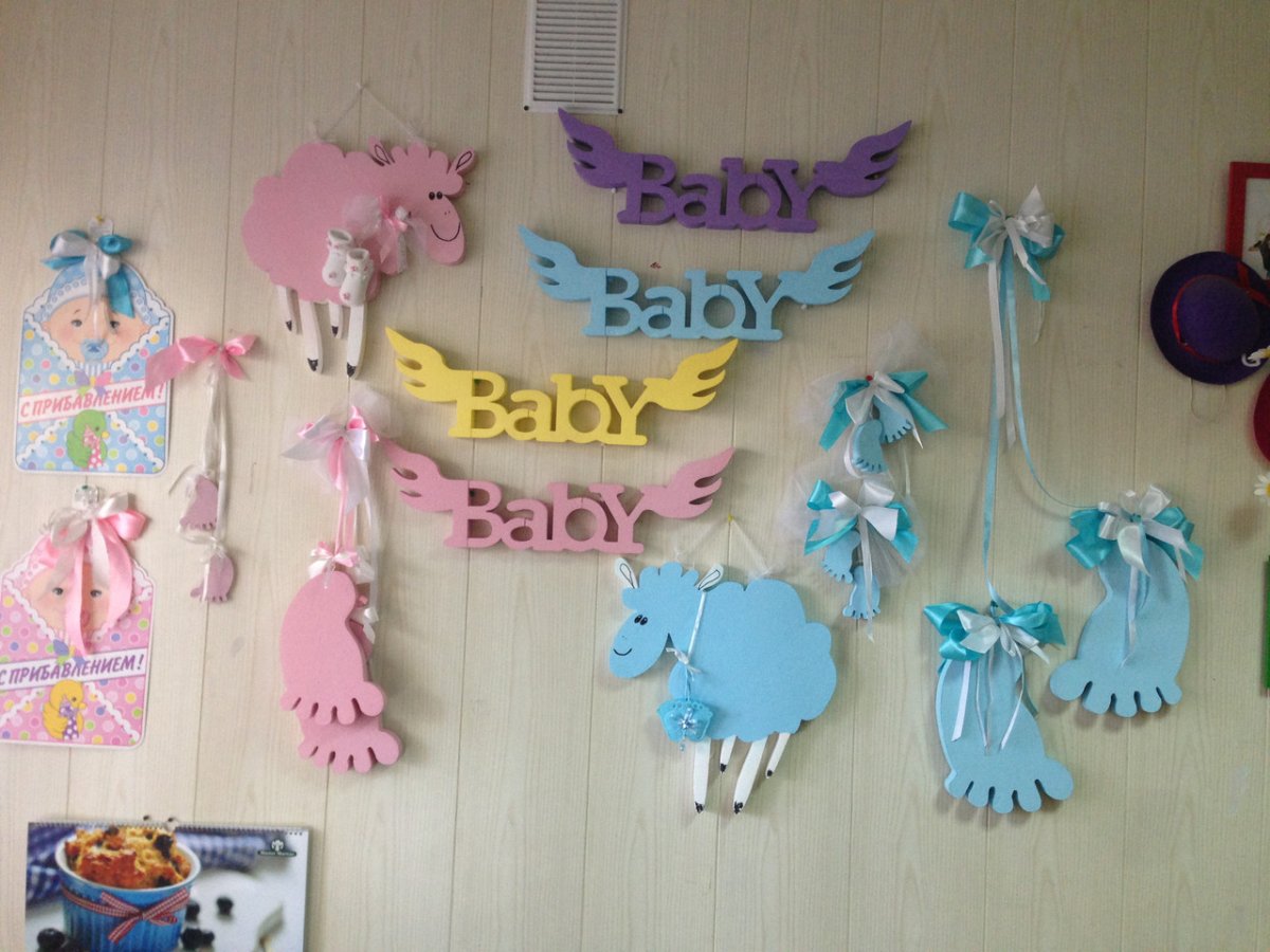 Украшение на выписку из роддома
